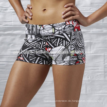 Hot Sublimation Sublimationsdruck Design Crossfit maßgeschneiderte Damen- und Mädchenshorts